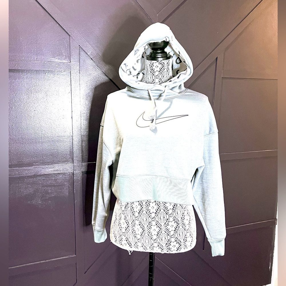 NWOT Cropped Vintage Nike Just Do it Hood Sweatshirt, XS oversized